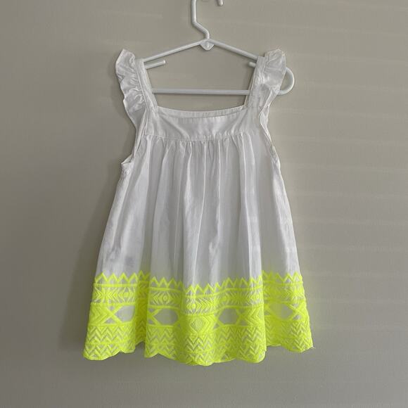 Cherokee Girls Sun Dresses Size 6/6X Lemons Floral Cotton - Picture 14 of 16